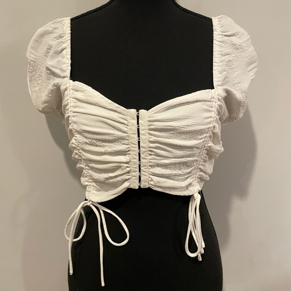 Forever 21 White Crop Top